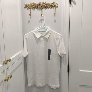 White boys golf shirt brand new XL